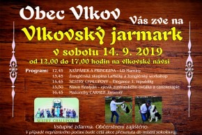 Vlkovský jarmark 14.9.2019